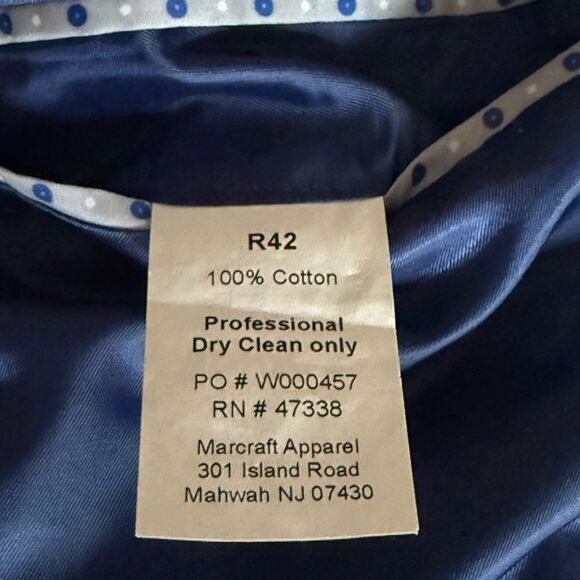 Tommy Hilfiger Men’s Blue Cotton Sport Jacket. Size 42 R. - Picture 11 of 11